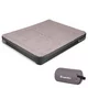 Dwuosobowy materac dmuchany inSPORTline Valkon Duo 192x151x22 cm ∙ pompka elektryczna ∙ nośność 300 kg ∙ powierzchnia welurowa
