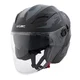 Kask motocyklowy otwarty z blendą przeciwsłoneczną W-TEC Barcela Vermella - Czarno-szary