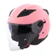 Kask motocyklowy otwarty W-TEC Barcela Carmesi ∙ blenda przeciwsłoneczna ∙ regulowana wentylacja ∙ homologacja - Różowy
