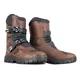 Buty motocyklowe W-TEC Lougamax CE ∙ skóra naturalna ∙ certyfikat CE ∙ wodoodporne ∙ ochraniacze kostek - Czarny - Brązowy