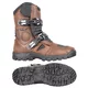 Buty motocyklowe W-TEC Lougamax CE ∙ skóra naturalna ∙ certyfikat CE ∙ wodoodporne ∙ ochraniacze kostek - Czarny