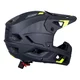 Kask downhillowy full face W-TEC Calheto ∙ odpinany regulowany daszek ∙ wentylacja 16 otworów ∙ wyjmowana wyściółka - Czarno-srebrny