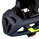 Kask downhillowy full face W-TEC Calheto ∙ odpinany regulowany daszek ∙ wentylacja 16 otworów ∙ wyjmowana wyściółka - Czarno-srebrny