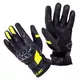 Skórzane rękawice motocyklowe W-TEC Kudavo - Czarny-fluo - Czarny-fluo