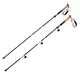 Kijki trekkingowe karbonowe inSPORTline Caretera ∙ 5-sekcyjne ∙ ultralekkie 255 g ∙ wys. 115-135 cm ∙ uchwyt korkowy ∙ wymienne końcówki ∙ pokrowiec
