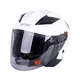 Kask motocyklowy otwarty z blendą W-TEC Putta - Biały perłowy