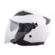 Kask motocyklowy otwarty z blendą W-TEC Putta - Biały perłowy
