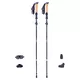 Kijki trekkingowe karbonowe inSPORTline Caretera ∙ 5-sekcyjne ∙ ultralekkie 255 g ∙ wys. 115-135 cm ∙ uchwyt korkowy ∙ wymienne końcówki ∙ pokrowiec