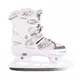 Damskie łyżwy regulowane z futerkiem WORKER Bergera ∙ ComfortFit ∙ Thermo Fit ∙ Safety Ankle - Biały - Biały