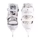 Damskie łyżwy regulowane z futerkiem WORKER Bergera ∙ ComfortFit ∙ Thermo Fit ∙ Safety Ankle - Biały