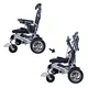 Elektryczny wózek inwalidzki inSPORTline Hawkie Evo II ∙ 700 W ∙ regulowane oparcie ∙ 130 kg - Srebrny