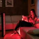Panel terapeutyczny LED inSPORTline Tugare ∙ 300 diod RED + NIR ∙ pilot + timer ∙ montaż ścienny / stojący - Czarny