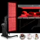 Panel LED do terapii światłem inSPORTline Supetar ∙ 300 diod RED + NIR ∙ timer i pilot ∙ montaż ścienny/stojak - Czarny - Czarny
