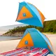 Namiot plażowy parawan inSPORTline Cortadura ∙ ochrona UV UPF40+ ∙ dla 3 osób ∙ waga 880 g ∙ włókno szklane ∙ stabilny