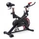 Rower treningowy spinningowy inSPORTline Alfan ∙ czarny ∙ opór manualny ∙ czujniki tętna ∙ uchwyt na tablet ∙ wyświetlacz LCD - Czarno-czerwony