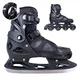 Łyżworolki z wymienną płozą inSPORTline Noctys ∙ 2w1 ∙ system FITGO® ∙ klamra MicroLock ∙ wkładka Comfort Fit ∙ kółka PU 82A ∙ nośność 100 kg