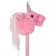 Konik na kiju hobby horse inSPORTline Garanito ∙ jednorożec różowy ∙ odtwarza dźwięki ∙ miękki mikropolar ∙ lekki 350 g - Różowy