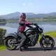 Kask motocyklowy z blendą Flip-Up W-TEC Pezzon Magenta