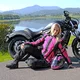 Kask motocyklowy z blendą Flip-Up W-TEC Pezzon Magenta
