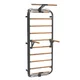 Wielofunkcyjna drabinka gimnastyczna inSPORTline Wootkit 220×86 cm ∙ 8 szczebli ∙ nośność 150 kg ∙ stal/drewno bukowe ∙ drążek ∙ akcesoria - Czarny