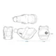 Torba pod siodełko Crops Gina 04-XS - Czerwony