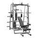 Atlas / maszyna wielofunkcyjna Body-Solid Deluxe GS348QP4 ∙ 95 kg stos ∙ Smith + wyciągi + ławka ∙ konstrukcja stalowa