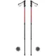 Kijki trekkingowe Ferrino GTA ∙ lekkie aluminiowe ∙ teleskopowe 60-135 cm ∙ 620 g (para) ∙ system blokady śrubowej ∙ talerzyki śnieżne - Czerwony - Czerwony