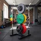 Stojak na obciążenia olimpijskie 50 mm inSPORTline Opello ∙ 2 wieszaki na gryfy ∙ 6 trzpieni na talerze ∙ nośność aż 300 kg