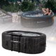 Basen pompowany / jacuzzi inSPORTline Voytano z hydromasażerm ∙ dla 2 osób ∙ 100 dysz hydromasażu ∙ podgrzewanie do 40°C ∙ filtr 1400 l/h - Niebieski - Czarno-złoty