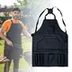 Fartuch do grilla inSPORTline Aphares 73x65 cm ∙ żaroodporny do 800°C ∙ pyłoszczelny ∙ kieszenie ∙ karabińczyk