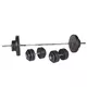 Zestaw treningowy: poręcze + gryfy + obciążenia inSPORTline CEM-180 (40 cm / 30 mm) ∙ 80 kg