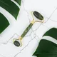 Roller do twarzy Gua Sha inSPORTline Siarto ∙ jadeit naturalny ∙ lifting ∙ drenaż ∙ poprawa krążenia