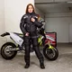 Damskie spodnie motocyklowe W-TEC Propant Lady - Czarno-różowy