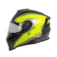 Kask motocyklowy W-TEC Integra Graphic + wizjer - Czarno-zielony