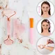 Zestaw do masażu inSPORTline Rosado Pro ∙ wałek + kamień Gua Sha + szpatułka ∙ kwarc różowy ∙ pielęgnacja skóry