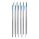 Aluminiowe strzały inSPORTline Aluson 30" ∙ spine 310 ∙ waga 38 g ∙ wymienne groty stalowe ∙ aluminiowy trzon ∙ zestaw 10 szt
