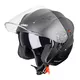 Kask motocyklowy otwarty z blendą W-TEC Putta - Biały perłowy - czarny mat