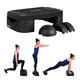 Wielofunkcyjny step do aerobiku inSPORTline Multifun ∙ z platformą balansu ∙ 3,6 kg ∙ antypoślizgowy ∙ stabilne nóżki ∙ nośność 200 kg - Czarny - Czarny