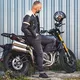 Męskie jeansy motocyklowe W-TEC Kancelor - Szary