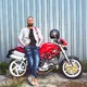 Męskie spodnie motocyklowe W-TEC Feeldy - Niebieski
