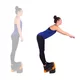 Wielofunkcyjny step do aerobiku inSPORTline Multifun ∙ z platformą balansu ∙ 3,6 kg ∙ antypoślizgowy ∙ stabilne nóżki ∙ nośność 200 kg - Czarny/pomarańczowy
