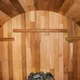 Fińska sauna beczkowa ogrodowa inSPORTline Viduor 400 ∙ drewno cedrowe ∙ piec 6 kW ∙ 4 osoby ∙ waga 420 kg