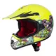 Młodzieżowy kask motocyklowy W-TEC V310 enduro - Zombie neon pomarańczowy - Neonowa zieleń zombie