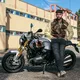 Męskie spodnie jeansy motocyklowe W-TEC Alfred CE - Szary