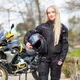 Damskie spodnie motocyklowe W-TEC Propant Lady - Czarno-różowy