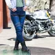 Spodnie motocyklowe / Jeasny damskie W-TEC Alfreda CE ∙ aramidowe wzmocnienie ∙ ochraniacze CE level 2 ∙ elastan ∙ elementy odblaskowe