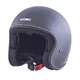 Kask motocyklowy na chopper W-TEC Badachos i gogle Steamrust - Czarny matowy