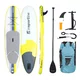 Paddleboard deska SUP z akcesoriami 320 cm inSPORTline WaveTrip 10'6" G3 - Niebieski - Żółty