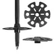 Kijki Nordic Walking inSPORTline Slogen ∙ teleskopowe 3-częściowe ∙ aluminium ∙ uchwyty korkowe ∙ 540 g para ∙ gumowe stopki ∙ paski z rzepem