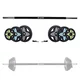 Sztanga fitness inSPORTline Pumpstar 2-20 kg ∙ Winylowe talerze ∙ Gryf 130 cm - OUTLET
